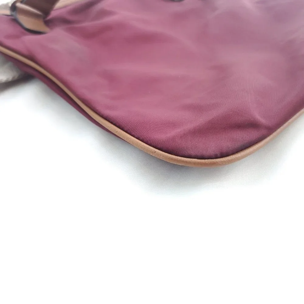 Michael Kors Women Kempton Burgundy Inner Pockets Adjustable Strap Crossbody Bag